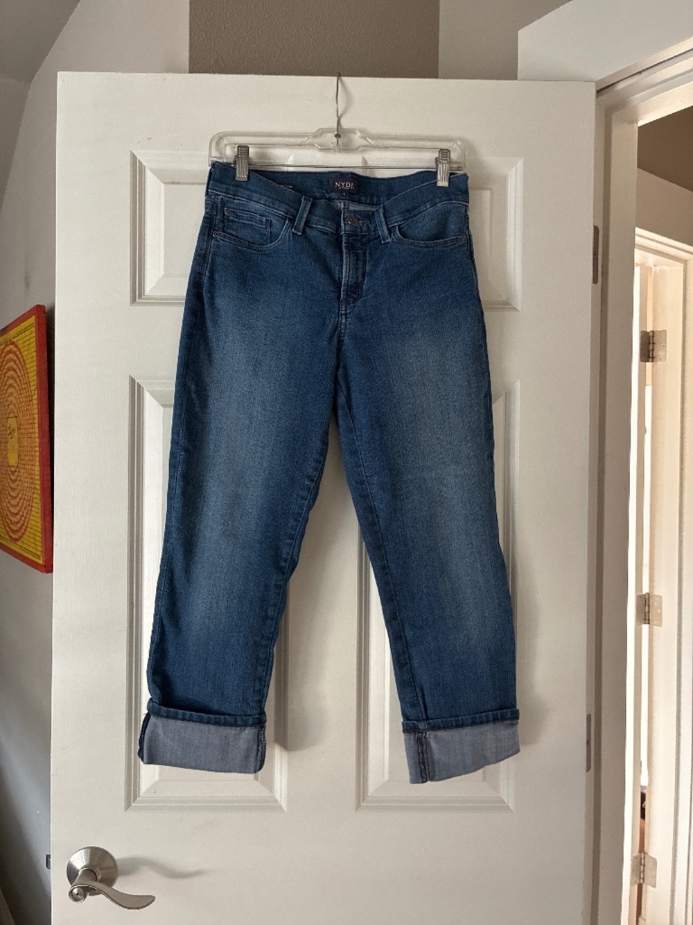 NYDJ straight leg cropped jeans